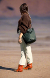 Two~Way Bucket Bag with front pocket