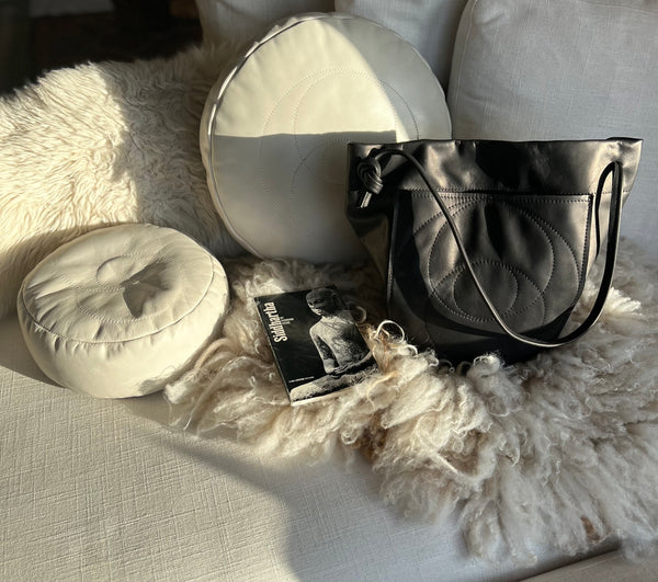 Two~Way Bucket Bag with front pocket
