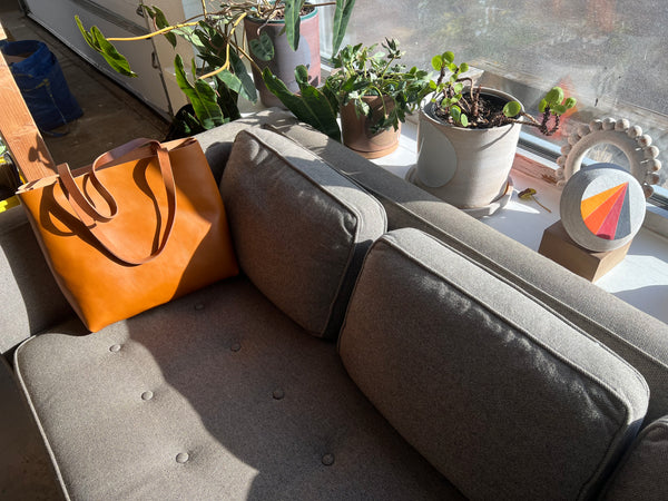 Shopper Tote in Camel