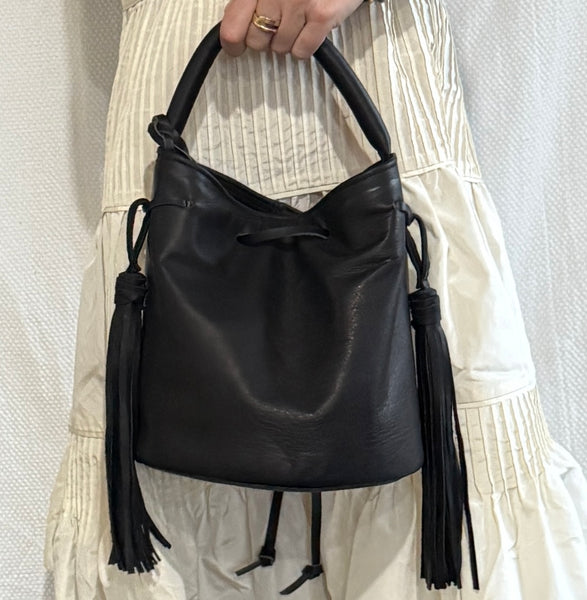 Rolled bucket bag