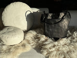 Two~Way Bucket Bag with front pocket