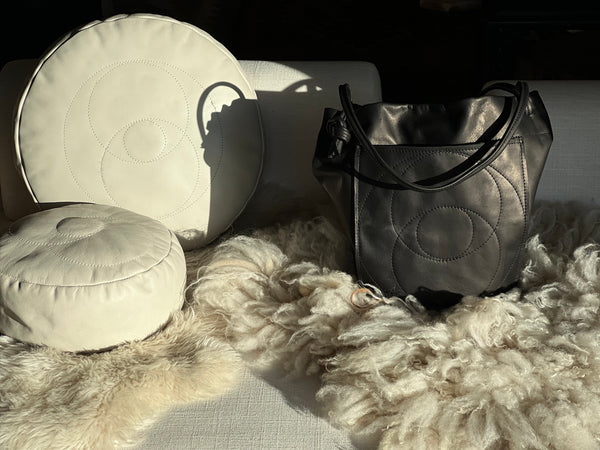 Two~Way Bucket Bag with front pocket