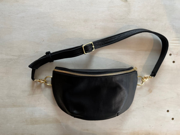 Black with black + brass