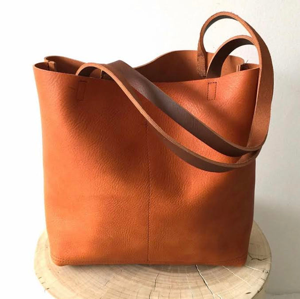 Shopper Tote in Camel