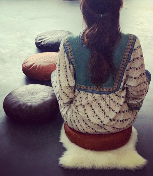Floor Pouf - meditation cushion - zafu