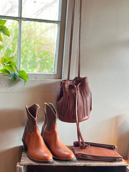 Costa Fringe bucket bag