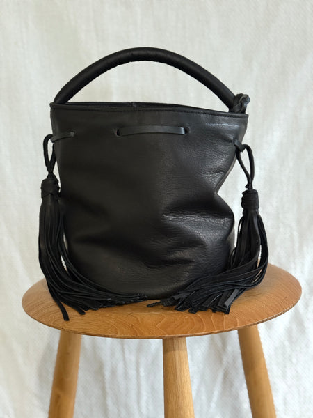 Rolled bucket bag
