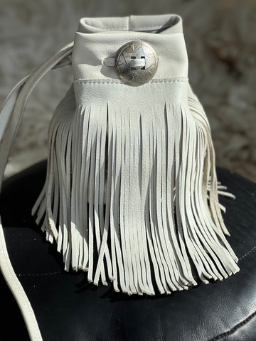 Two~Way Bucket Bag with front pocket