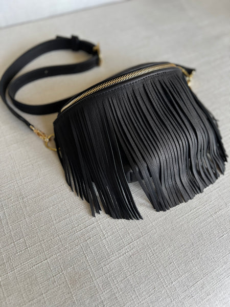 Fringe fanny pack